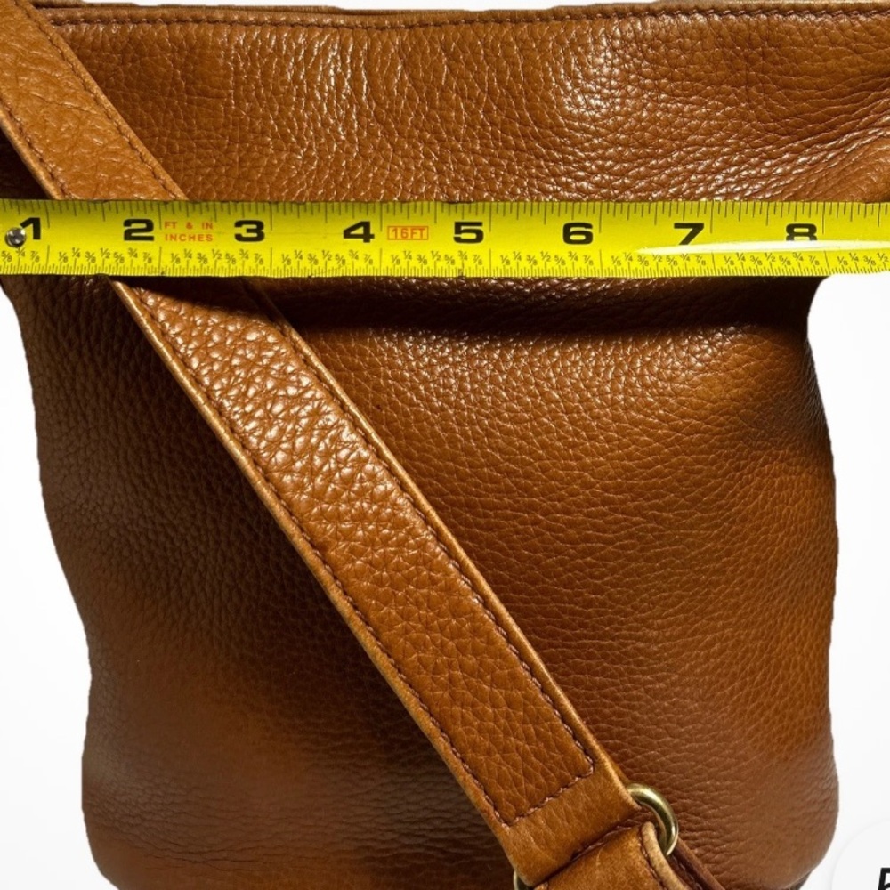 Authentic COACH Shoulder / Cross Body Bag in Pebbled Leather 4907 Brown Vntg. - Picture 7 of 15